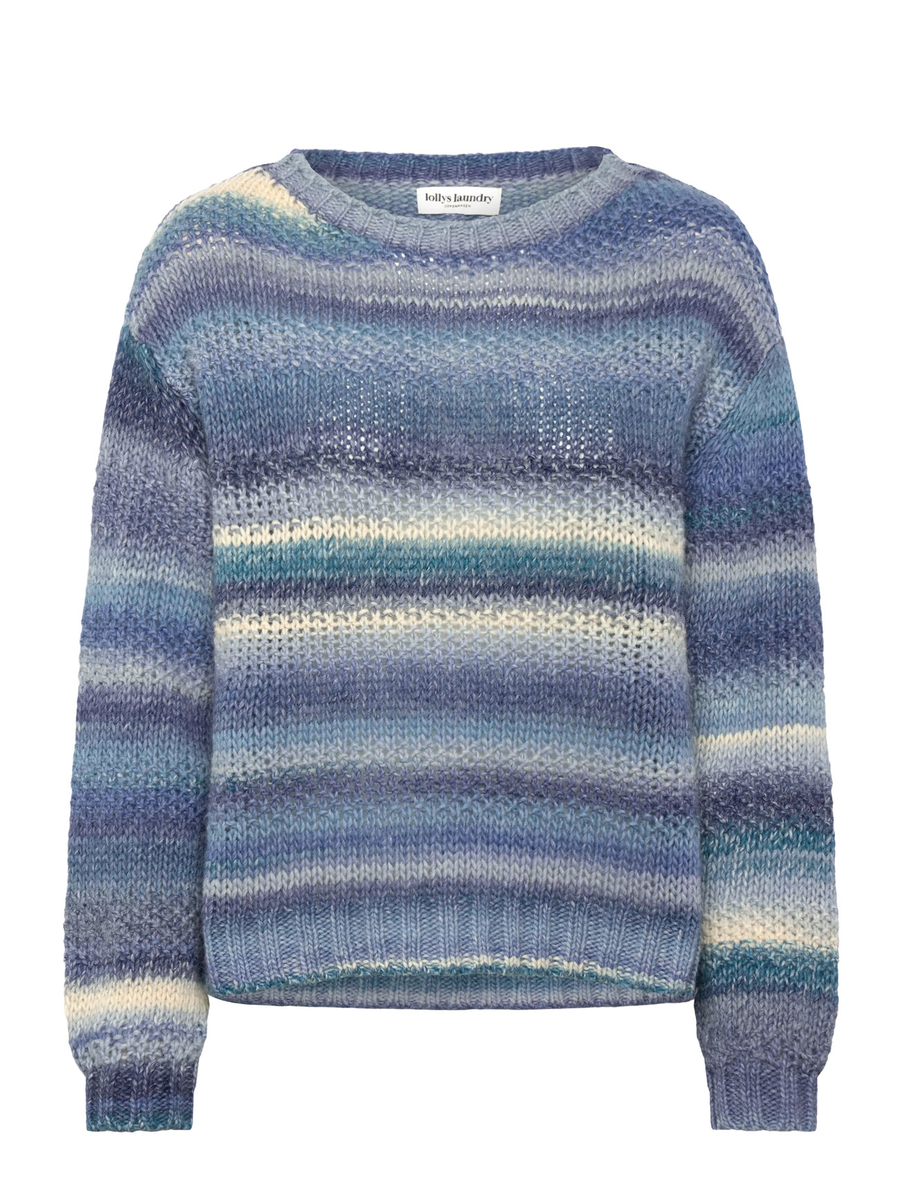 Lollys Laundry Fairhavenll Jumper Ls, XXL, Blue, Strik > Trøjer, Dame