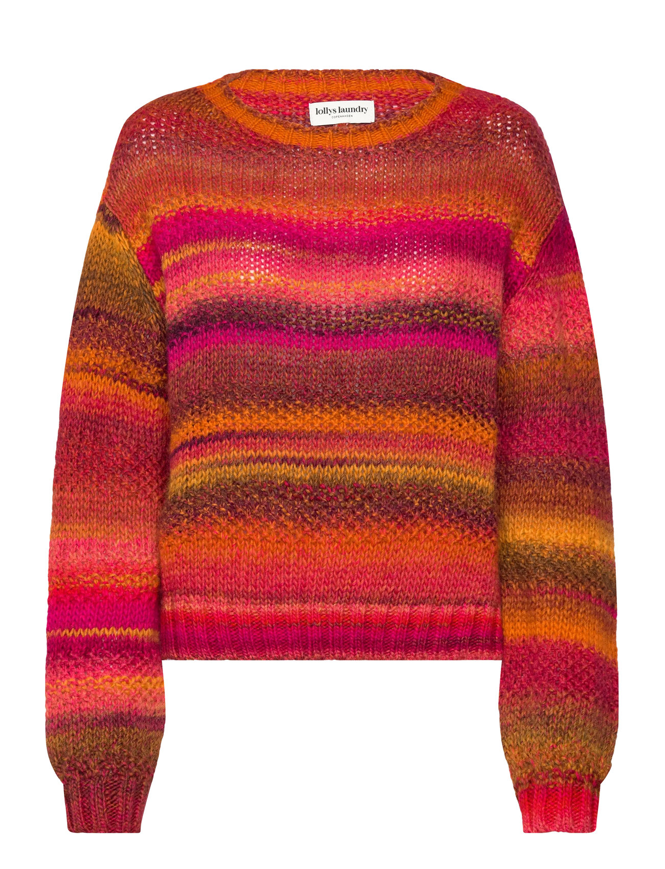 Lollys Laundry Fairhavenll Jumper Ls, S, Orange, Strik > Trøjer, Dame
