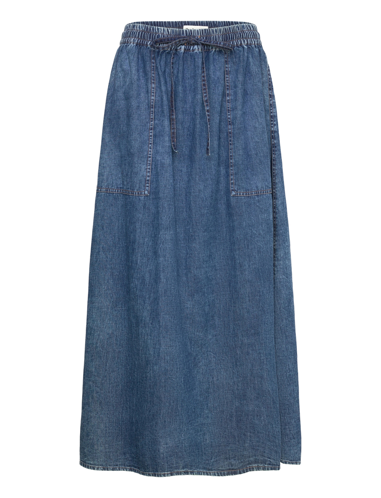 Lollys Laundry Akanell Maxi Skirt, M, Blue, Nederdele > Maxi Nederdele, Dame