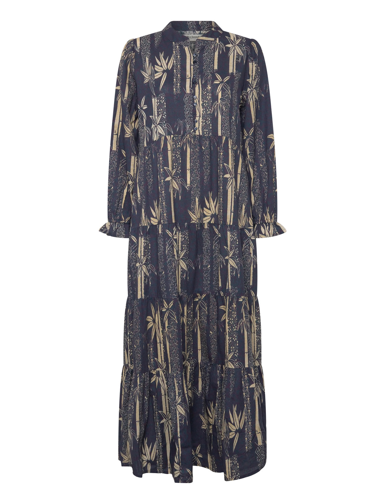 LOLLYS LAUNDRY Evelynll Maxi Kleid Ls Navy - M - Damen