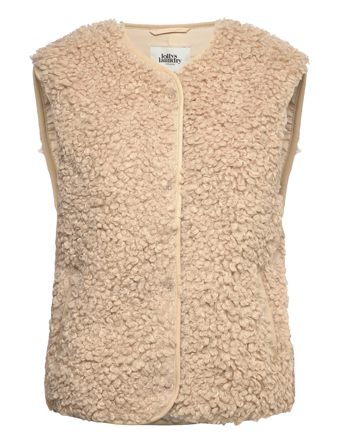 LOLLYS LAUNDRY Vadall Vest Sl Beige - XXL - Damen