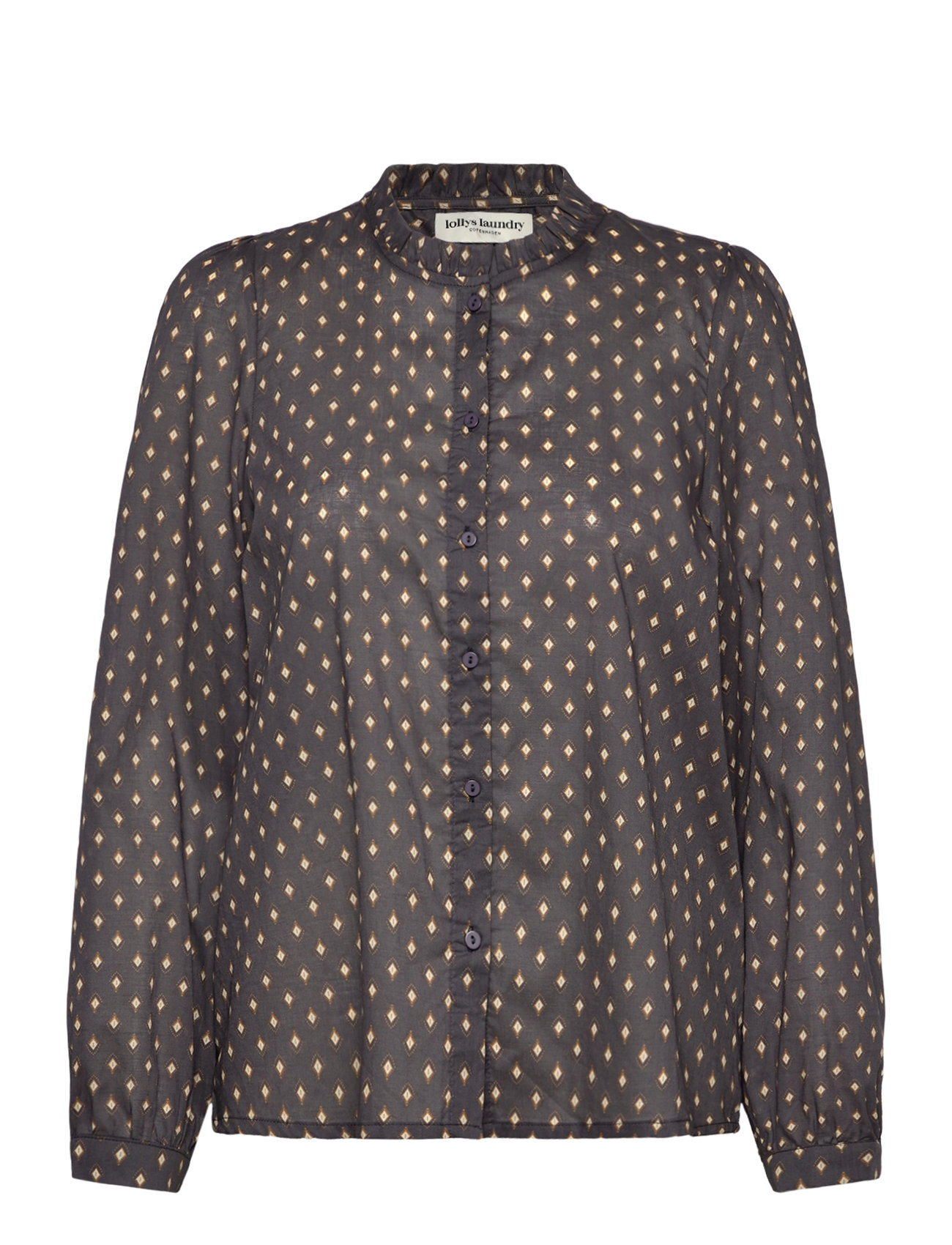Lollys Laundry Riverll Shirt Ls, S, Blue, Skjorter > Langærmede, Dame