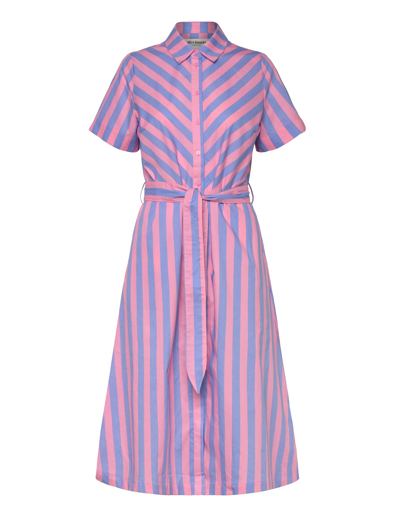 Lollys Laundry Tullell Midi Dress Ss, XXL, Pink, Kjoler > Knælange Og Midi, Dame
