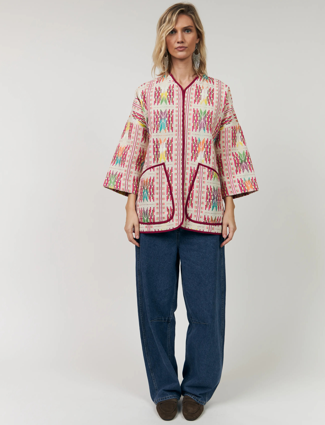 Lollys Laundry Lulu Ll Jacket 3/4, L, Pink, Jakker > Quiltede Jakker, Dame