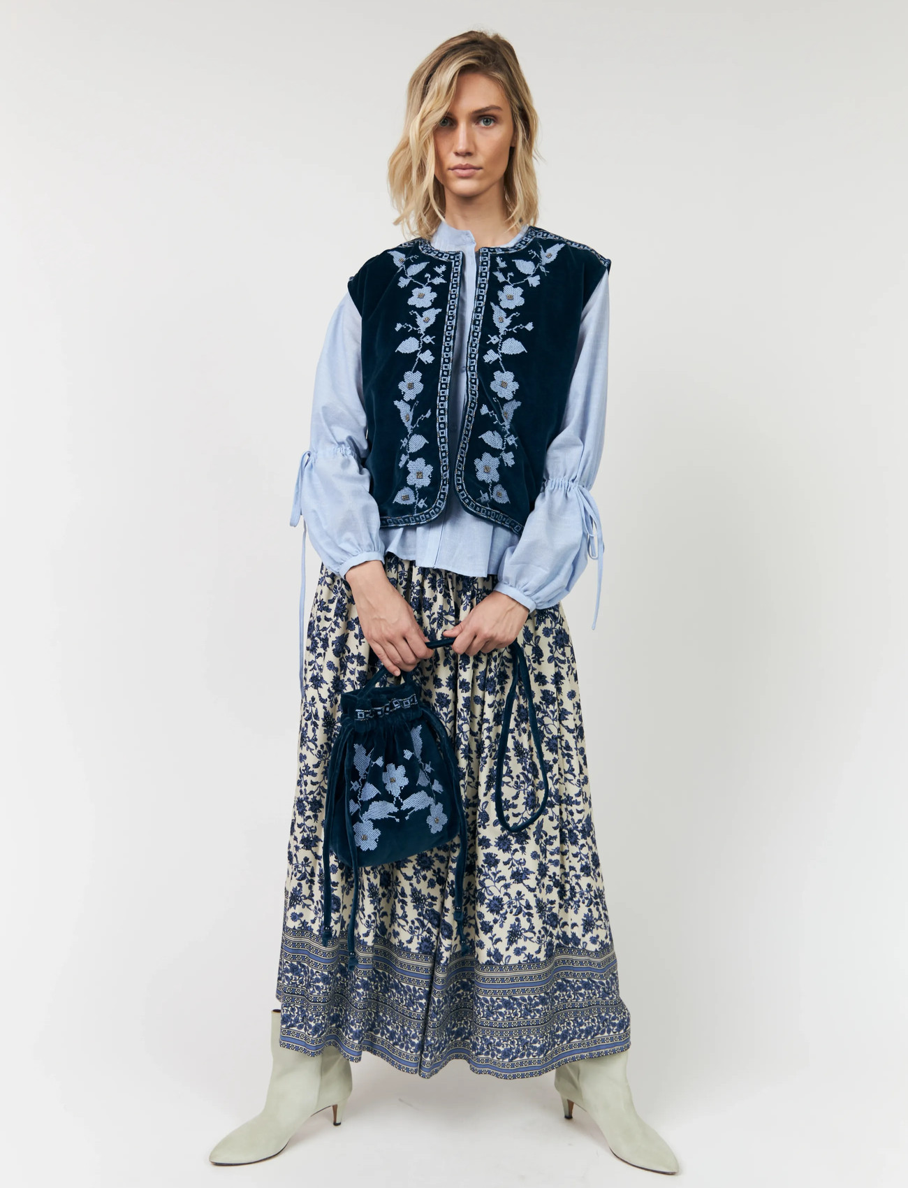 Lollys Laundry Binll Vest Sl, L, Navy, Veste > Quiltede Veste, Dame
