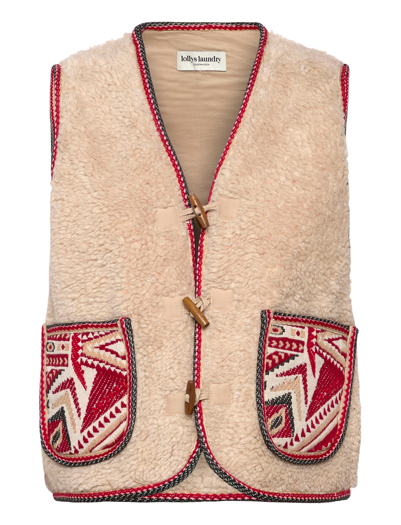 LOLLYS LAUNDRY Hugoll Vest Sl Beige - M - Damen