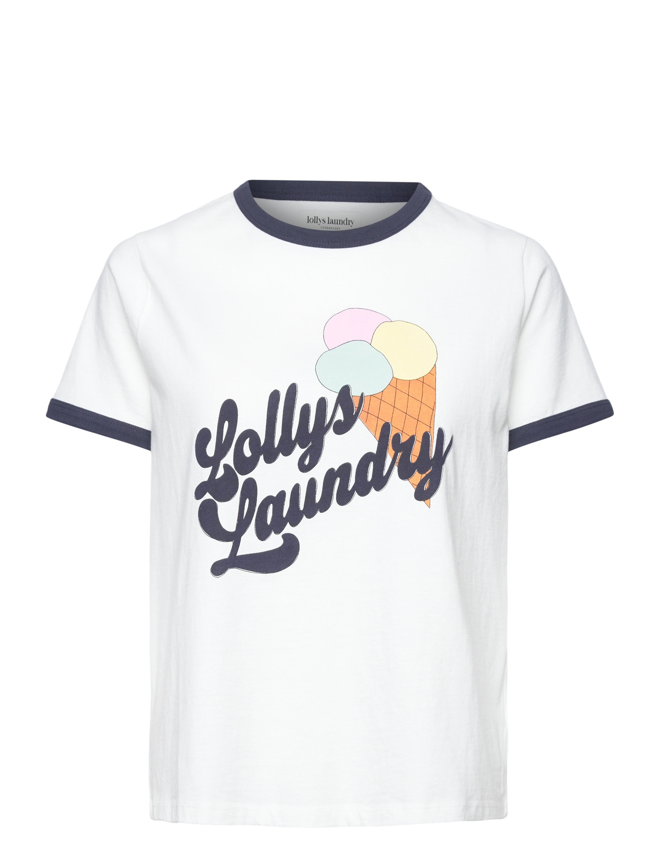 LOLLYS LAUNDRY Missll Ice Tee Ss Weiß - M - Damen