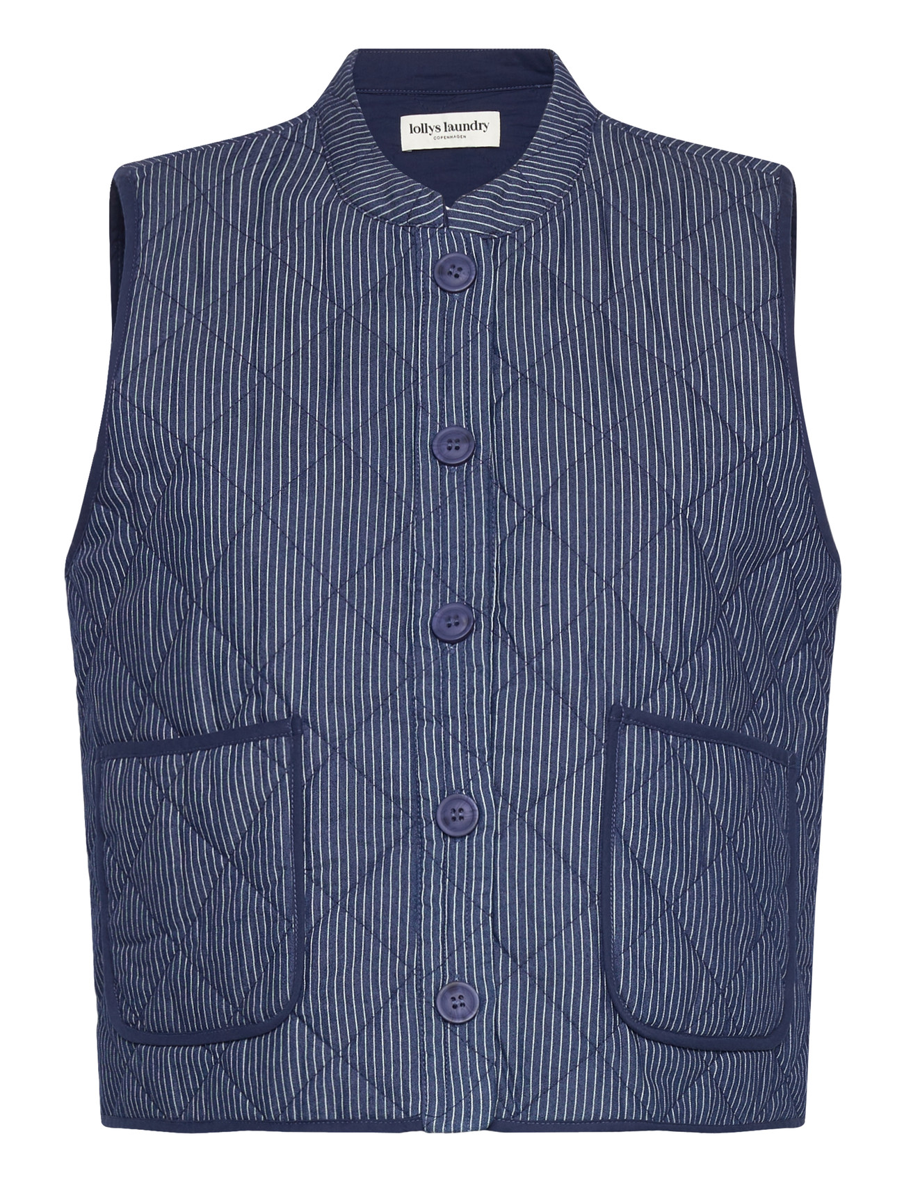 Lollys Laundry Cairoll Quilted Vest, XL, Navy, Veste > Quiltede Veste, Dame