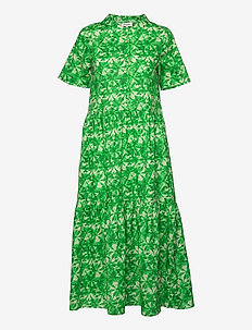 Fie Dress - midi kjoler - 40 green