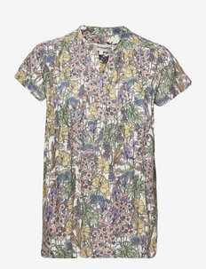 Heather Top - short-sleeved blouses - 74 flower print