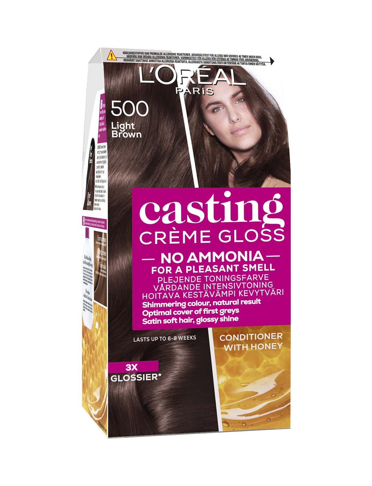 L'oréal Paris Casting Creme Gloss 500 Light Brown Beauty Women Hair Care Color Treatments Nude L'Oréal Paris