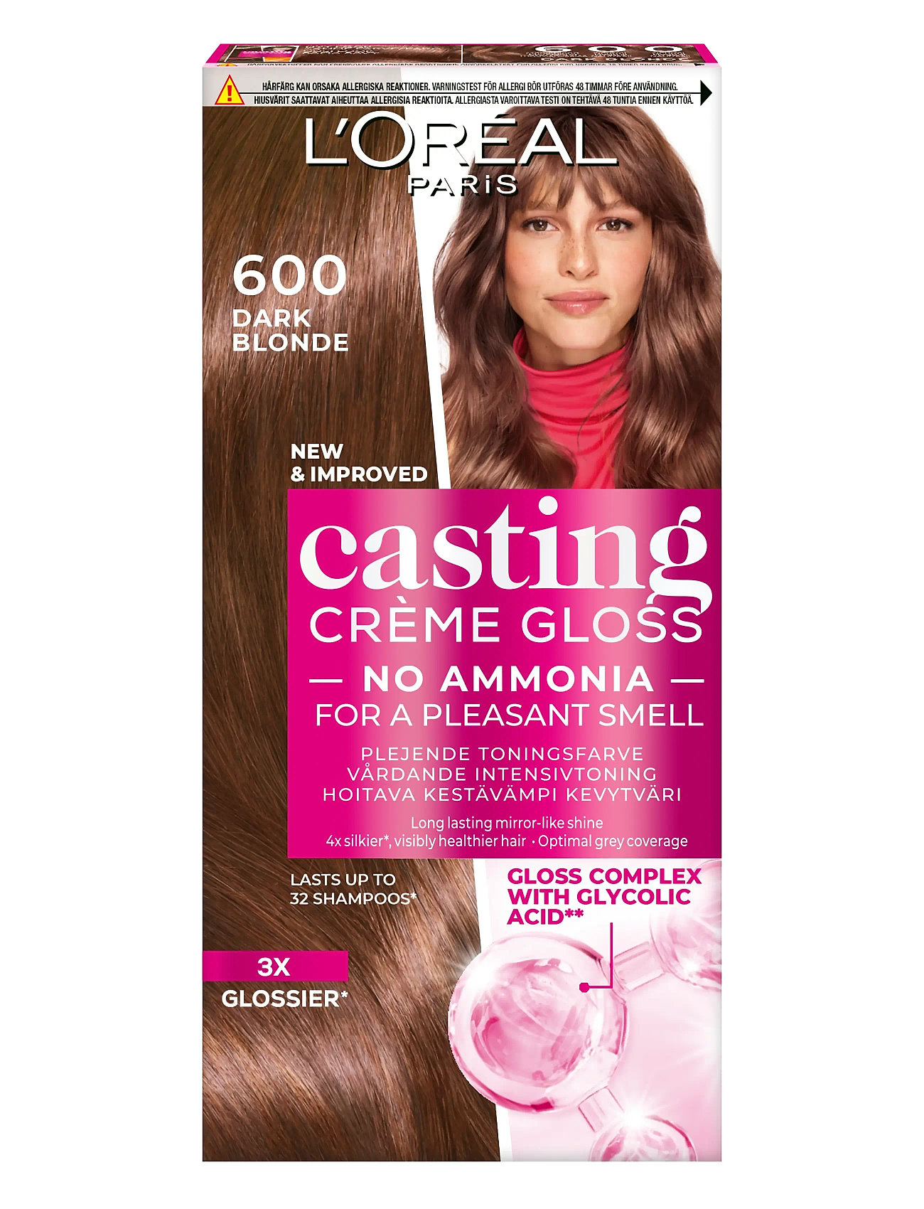 L'Oréal Paris L'oréal Paris Casting Creme Gloss 600 Dark Blonde, One Size, Nude, Pleje > Farvebehandlinger, Dame