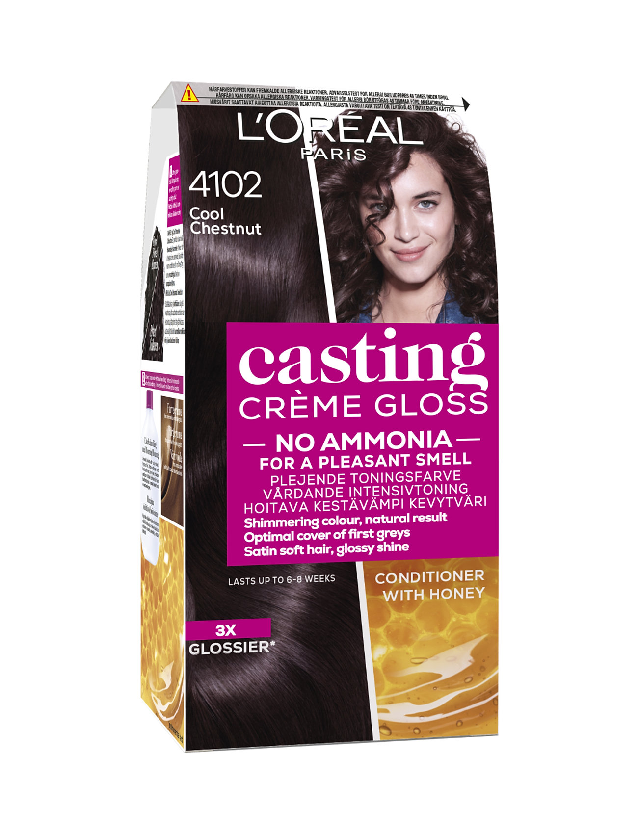 L'oréal Paris Casting Creme Gloss 410 Cool Chestnut Beauty Women Hair Care Color Treatments Nude L'Oréal Paris