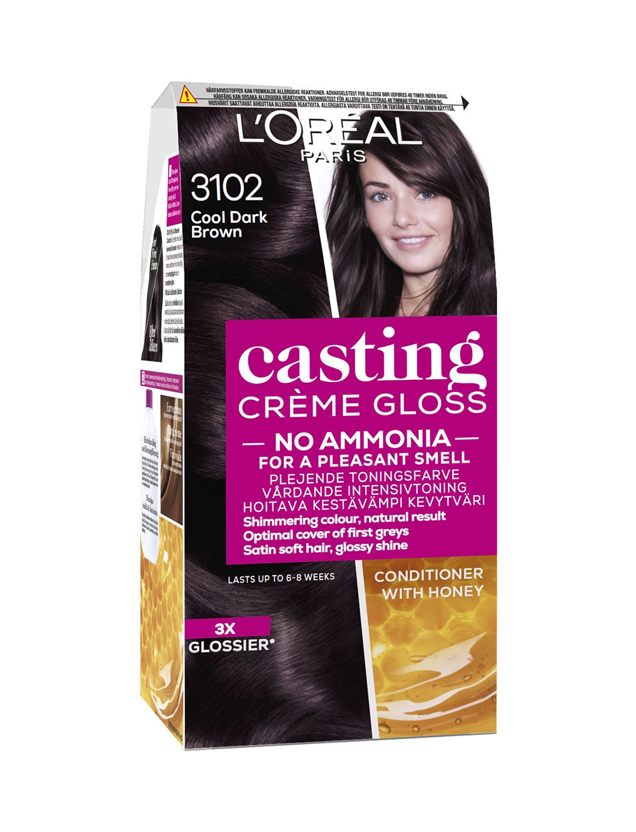 L'oréal Paris Casting Creme Gloss 310 Cool Dark Brown Beauty Women Hair Care Color Treatments Nude L'Oréal Paris