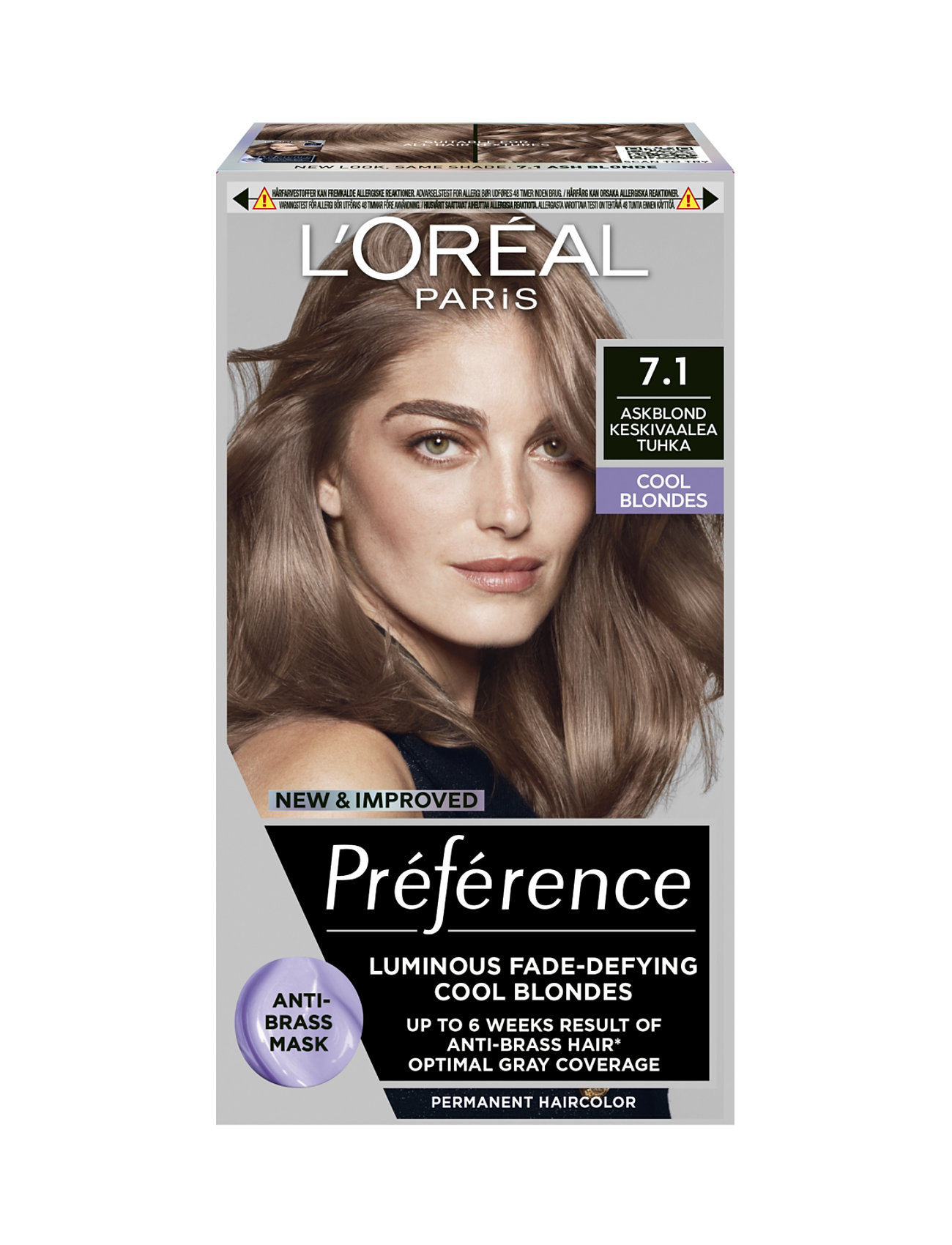 L'oréal Paris Préférence Cool Blondes 7,1 Iceland Beauty Women Hair Care Color Treatments Nude L'Oréal Paris