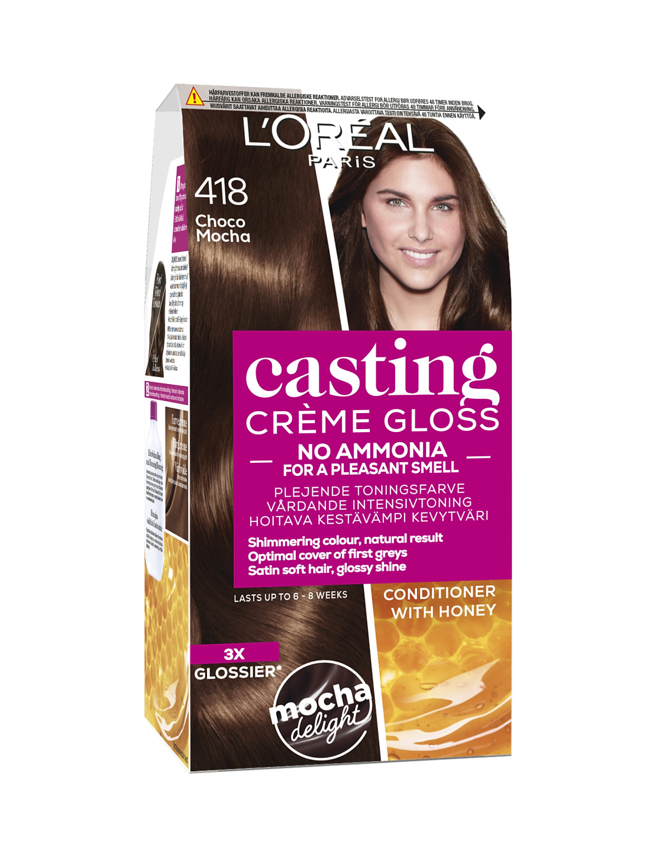 L'oréal Paris Casting Creme Gloss 418 Choco Mocha Beauty Women Hair Care Color Treatments Nude L'Oréal Paris