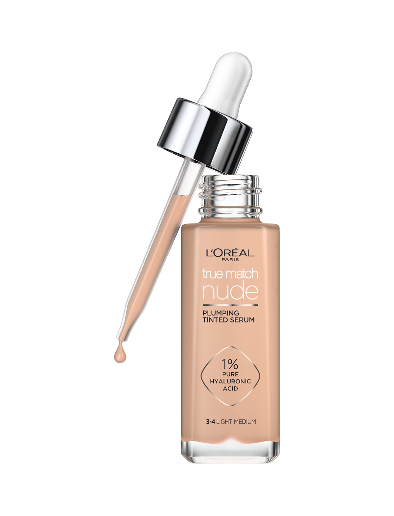 L'Oréal Paris L'oreal Paris True Match Nude Plumping Tinted Serum 3-4 Light Medium 30 Ml