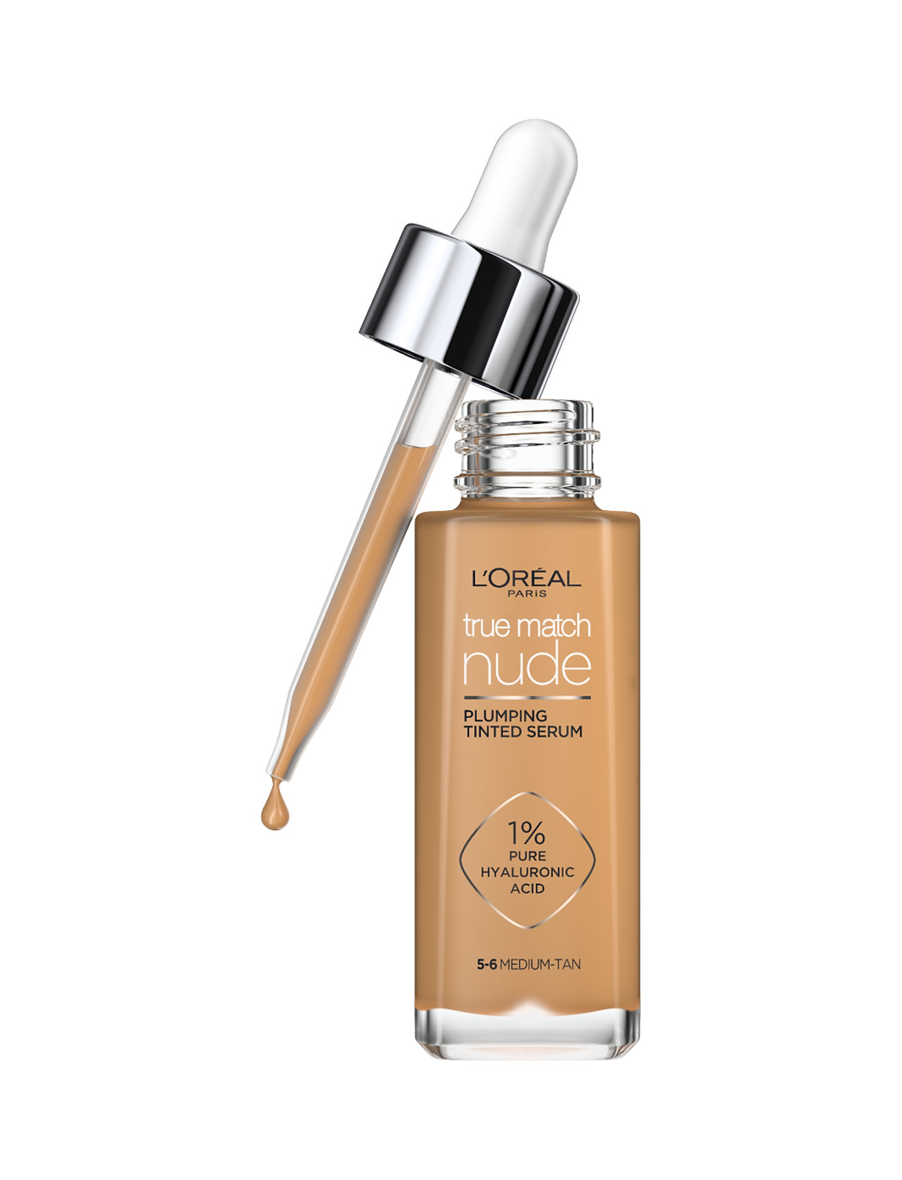 L'Oréal Paris L'oreal Paris True Match Nude Plumping Tinted Serum 5-6 Medium Tan 30 Ml