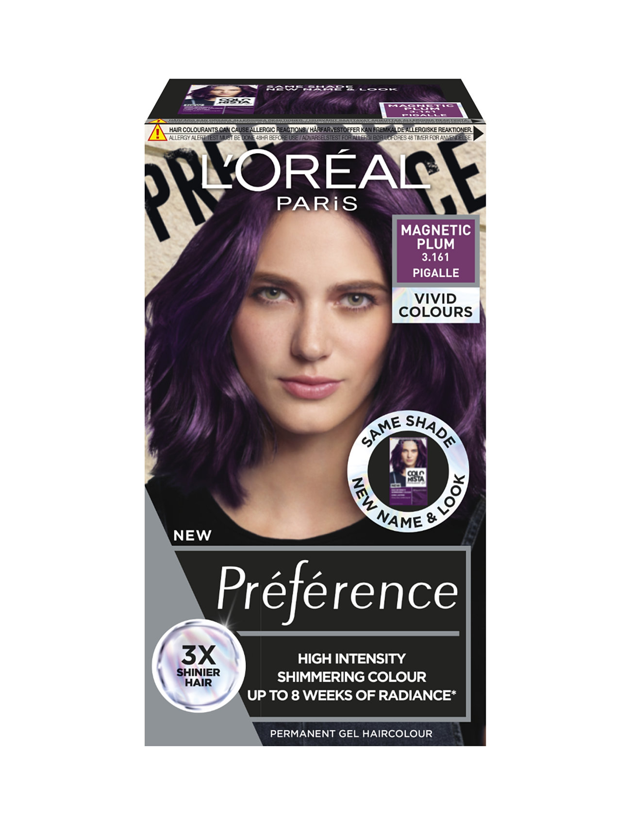 L'oréal Paris Préférence Vivid Colours 3.161 Magnetic Plum Beauty Women Hair Care Color Treatments Nude L'Oréal Paris