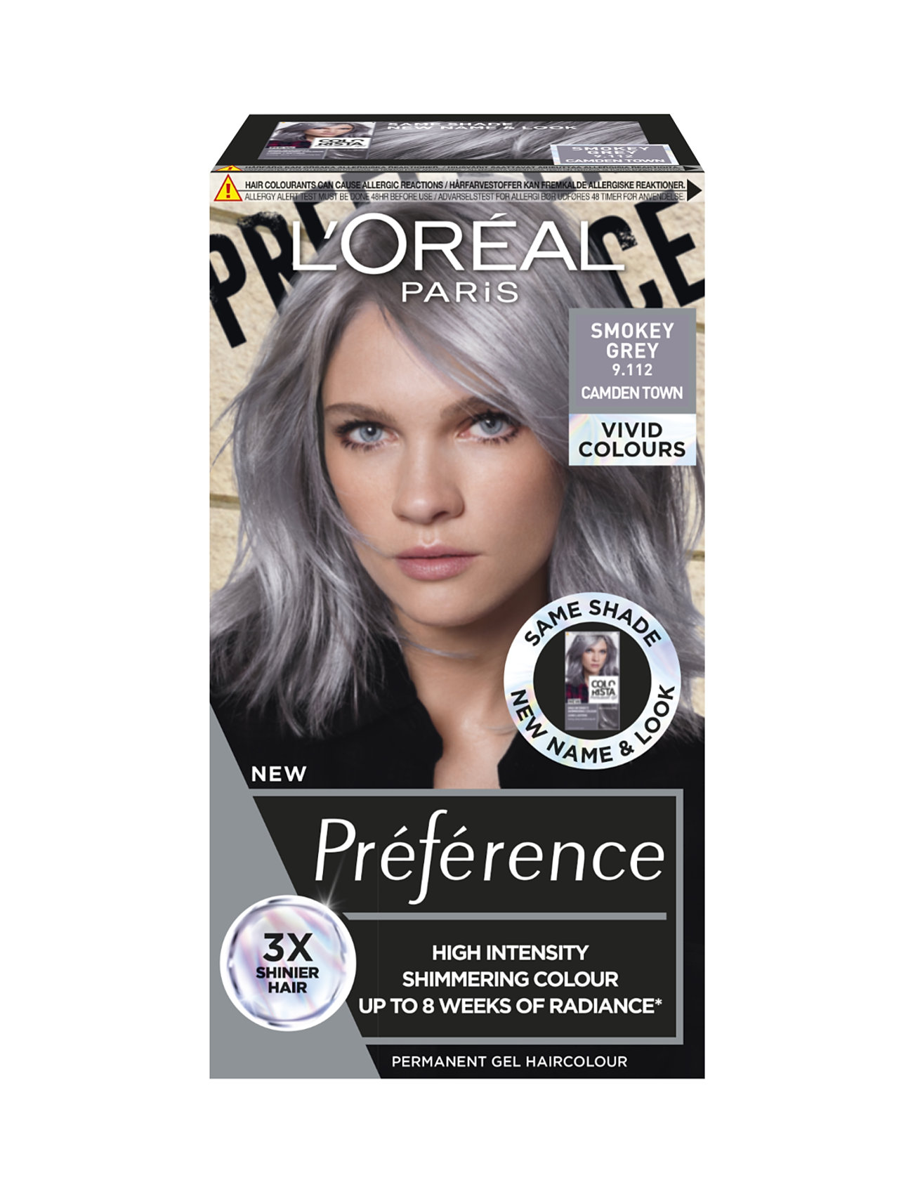 L'Oréal Paris L'oréal Paris Préférence Vivid Colours 9.112 Smokey Grey, One Size, Nude, Pleje > Farvebehandlinger, Dame