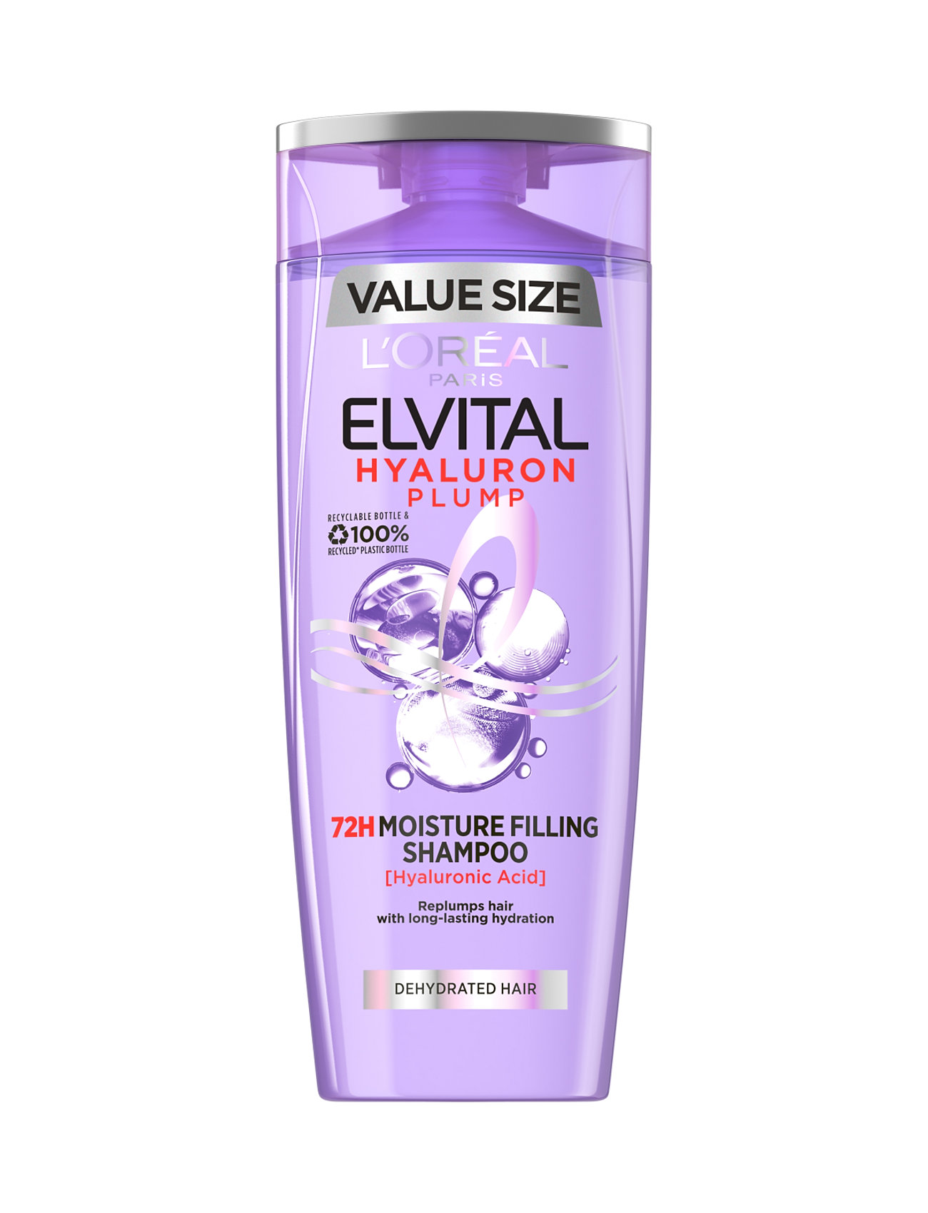 L'oréal Paris Elvital Hyaluron Plump Shampoo 400Ml Shampoo Nude L'Oréal Paris