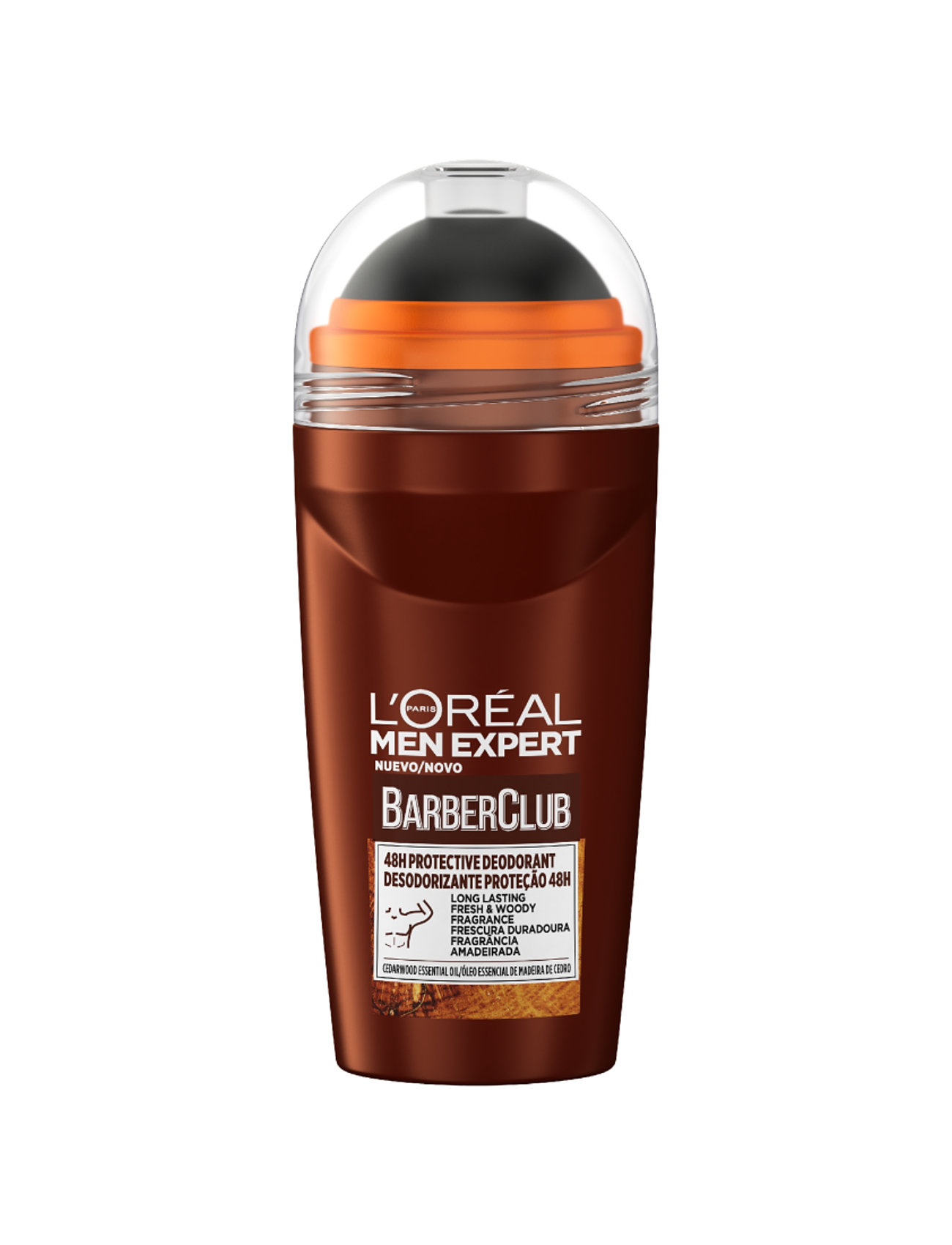 L'Oréal Paris L'oréal Paris Men Expert Barber Club 48H Protective Deodorant Roll-On 50 Ml Nude