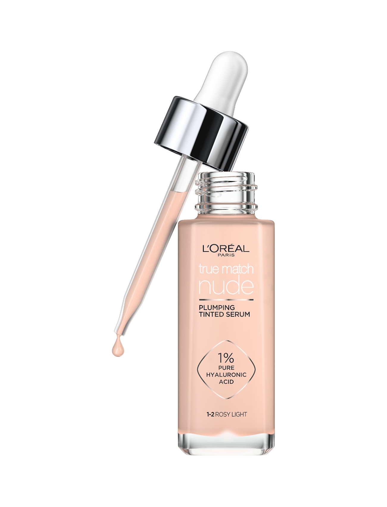 L'oréal Paris True Match Nude Plumping Tinted Serum 1-2 Rosy Light 30 Ml Serum Ansigtspleje Nude L'Oréal Paris