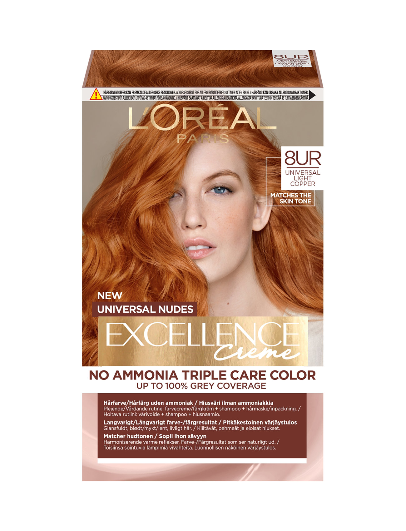 "L'Oréal Paris" "L'oréal Paris, Excellence, Universal Nudes, Hair Color That Matches All Skin T S Beauty Women Care Treatments Nude L'Oréal