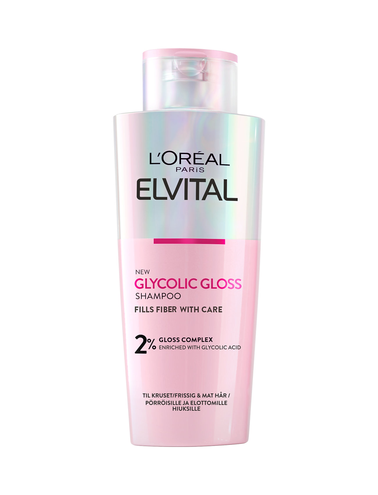 L'oréal Paris, Elvital, Glycolic Gloss, Shine Shampoo, 200 Ml Shampoo Nude L'Oréal Paris