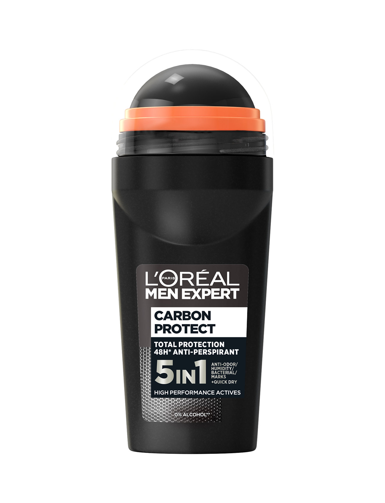 L'oreal Paris Men Expert Carbon Protect Total Protection 48H Anti-Perspirant Roll-On 100Ml Beauty Men Deodorants Roll-on Nude L'Oréal Paris