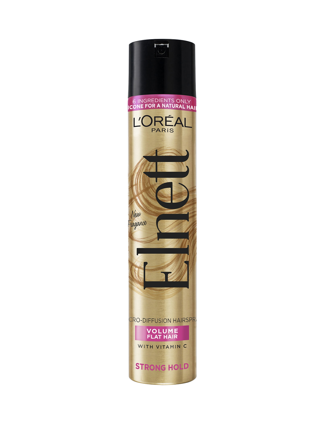 L'oréal Paris Elnett Hair Spray Volume Extra Strong For All Hair Types 200 Ml Hårspray Mousse Nude L'Oréal Paris