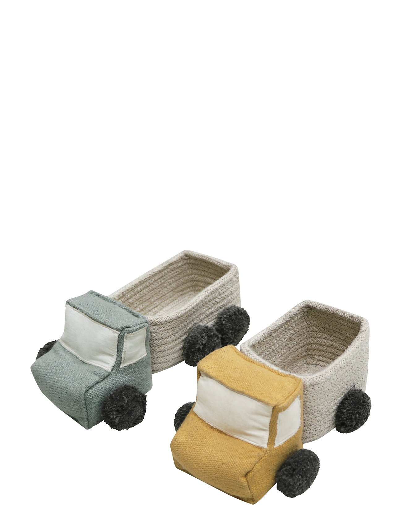 Set Of Mini Baskets Truck Toys Soft Toys Stuffed Toys Multi/patterned Lorena Canals
