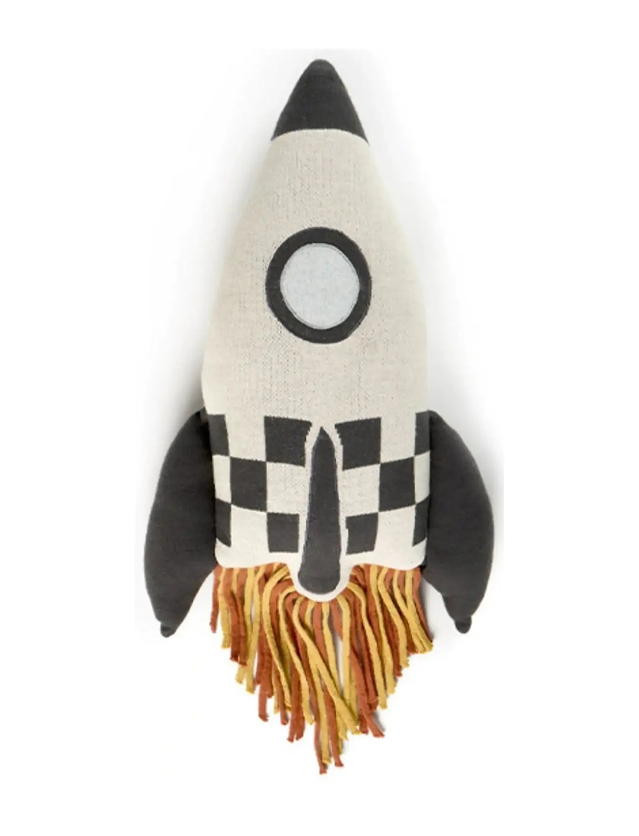 Lorena Canals Knitted Cushion Rocket, 41X 22 cm, Cream, Indretning Til Børn > Puder, Børn