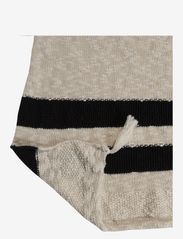 Lorena Canals - Knitted blanket Stripes Natural-Black - blankets - beige - 2