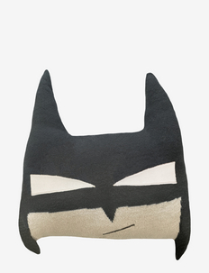 Knitted cushion BatBoy - cushions - charcoal grey