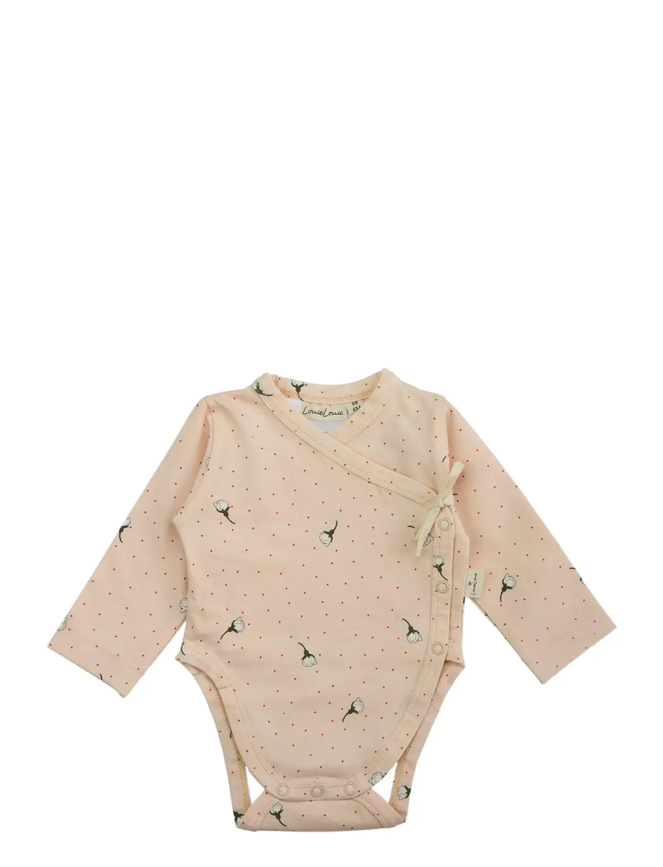 LouieLouie Wrap Body - Jersey, 68, Pink, Kroppe > Wrap-Kroppe, Børn