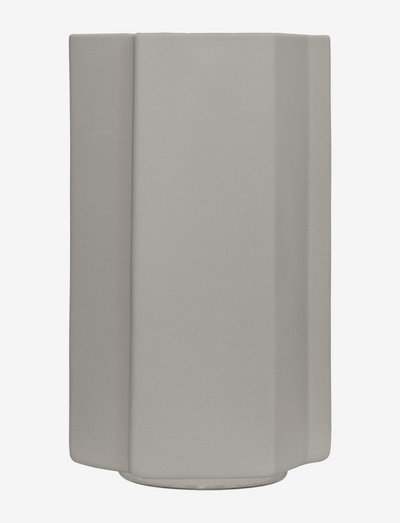 Ceramic Funki Vase Asymmetric - vasen - sanded grey