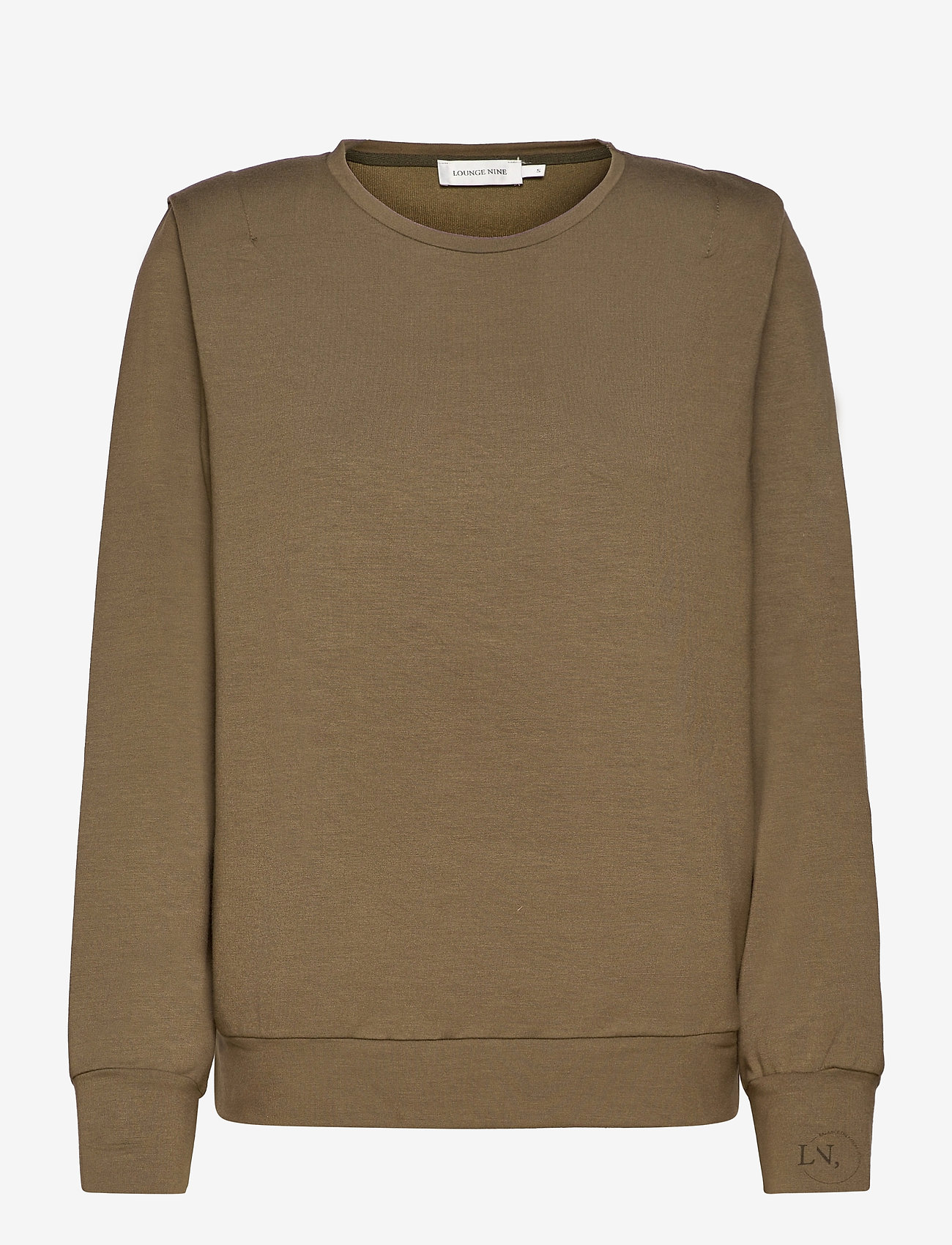 Lounge Nine - LNKira Shoulderpad Sweatshirt - sweaters - tarmac - 1