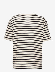 Lounge Nine - LNKya T-shirt - t-shirt & tops - navy oat stripe - 2