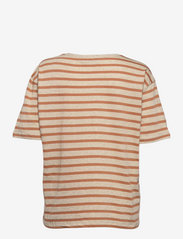 Lounge Nine - LNKya T-shirt - t-shirt & tops - pecan oat stripe - 1