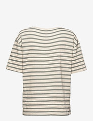 Lounge Nine - LNKya T-shirt - t-shirt & tops - striped sedona sage - 2