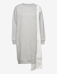 LNIced Sweat Dress - sweatshirt-kjoler - grey melange snow mix