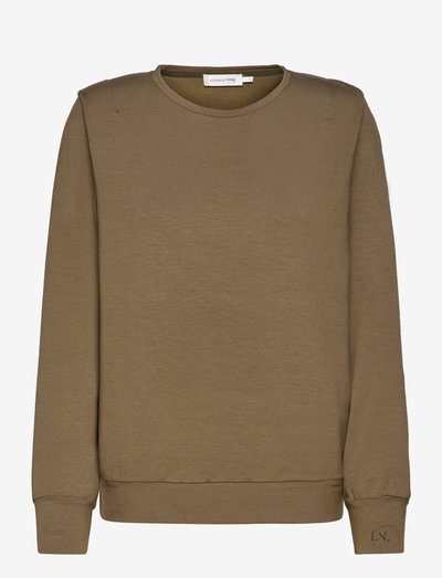 LNKira Shoulderpad Sweatshirt - sweaters - tarmac
