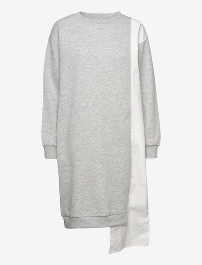 LNIced Sweat Dress - sweatshirt dresses - grey melange snow mix