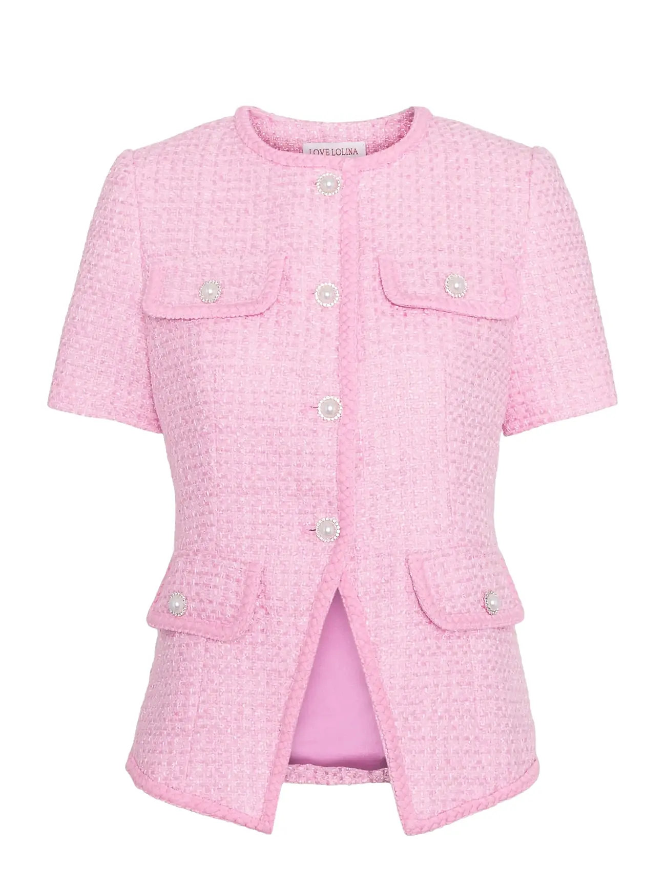 Love Lolina Abbot Top, L, Pink, Bluser > Kortærmede, Dame