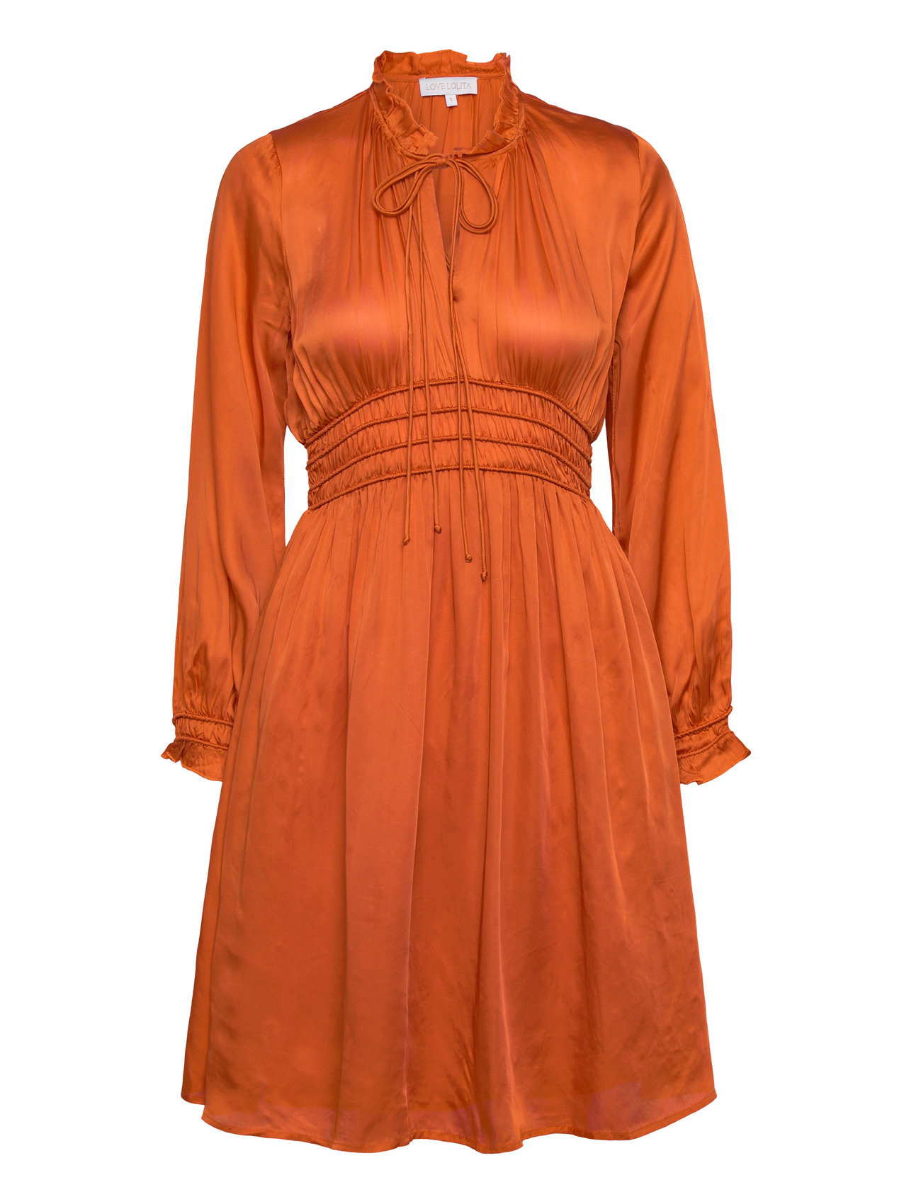 Billie Dress Kort Kjole Orange Love Lolina