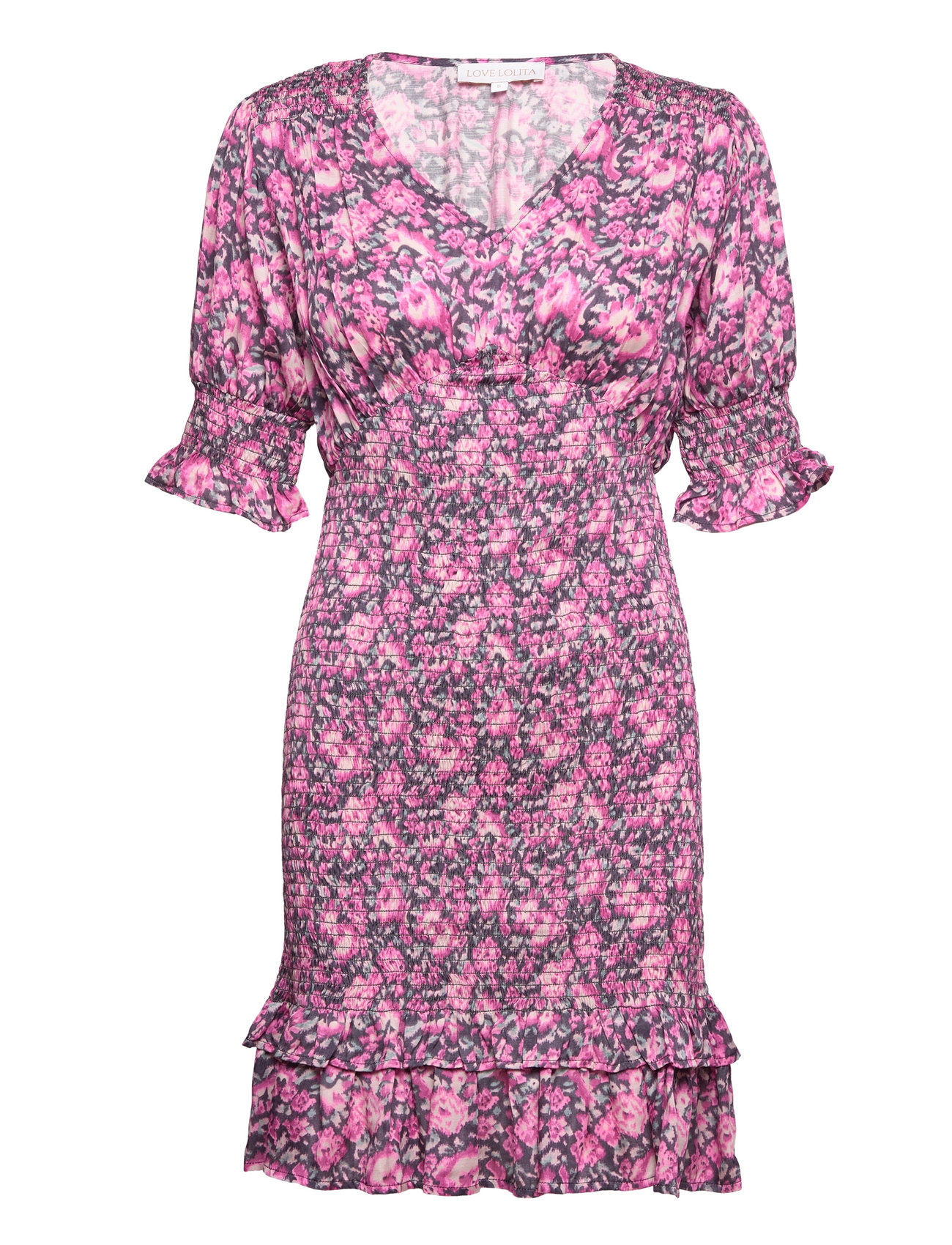 Lorena Dress Kort Kjole Pink Love Lolina