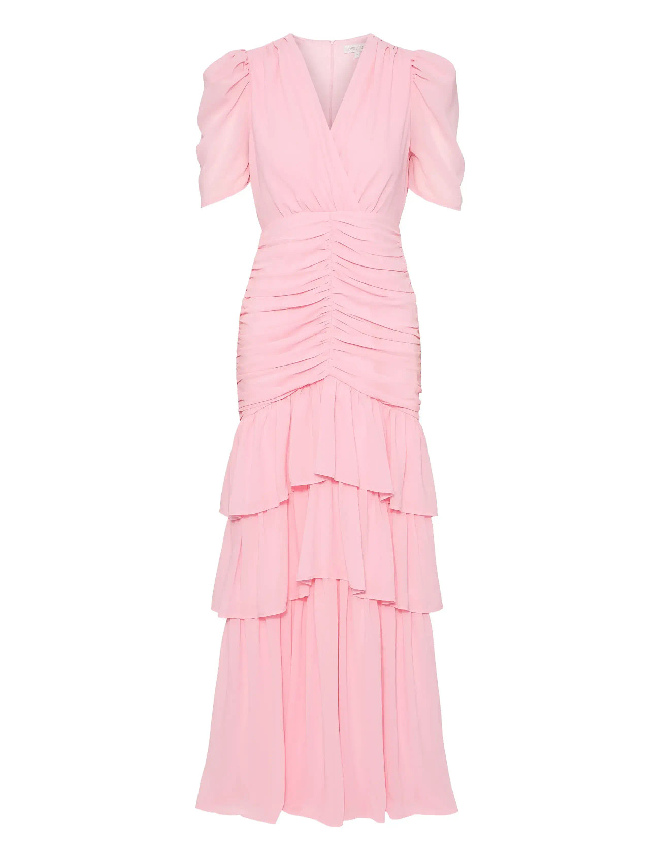 Love Lolina Jenna Maxi Dress, XL, Pink, Kjoler > Maxikjole, Dame