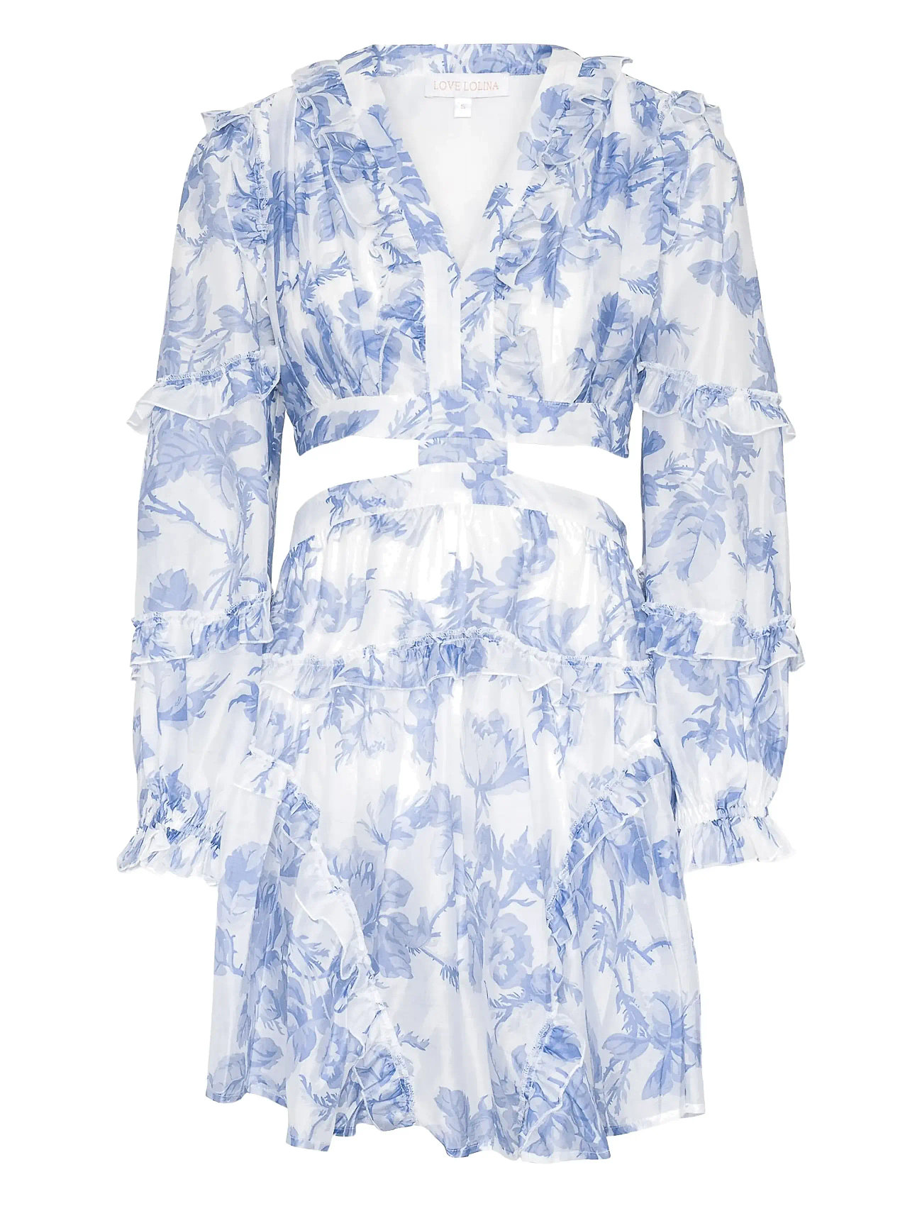 Love Lolina Kelly Mini Dress, M, White, Kjoler > Kort Kjole, Dame