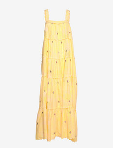 PEACHY DRESS - maxi dresses - lemon gingham